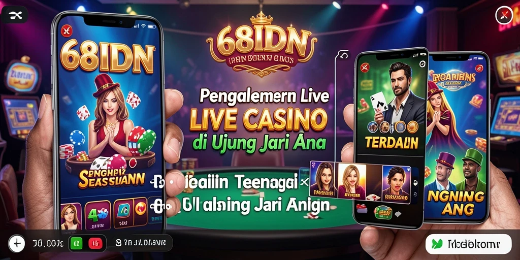 Gameplay Live Casino yang interaktif dan mendebarkan di 68IDN.