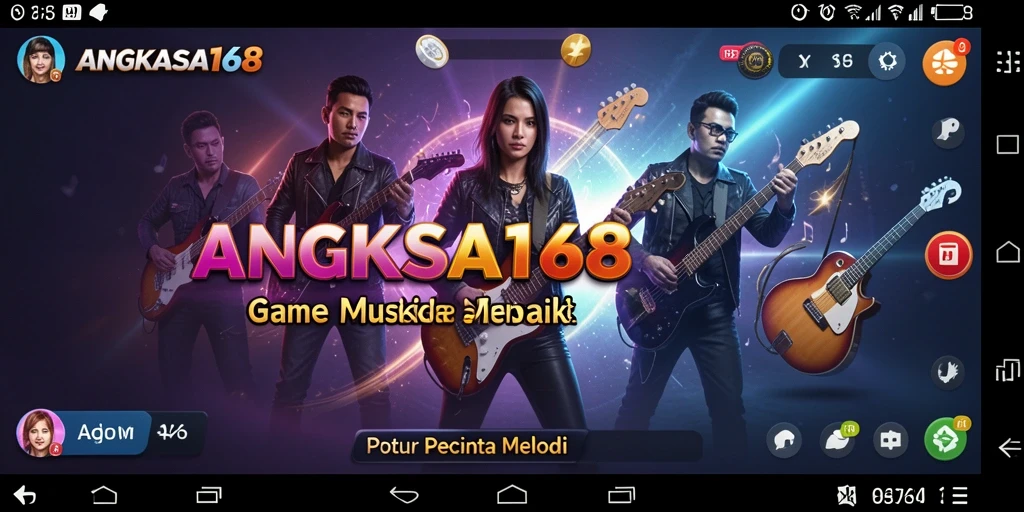 Tampilan menarik dari gameplay ANGKASA168 yang penuh musik.