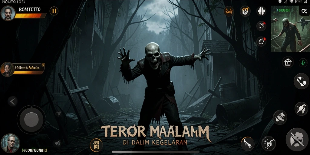 Tampilan menyeramkan dari gameplay BOMTOTO yang menakutkan.