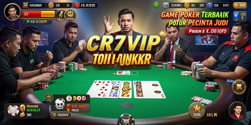 Gameplay seru di CR7VIP dengan suasana poker yang mendebarkan.