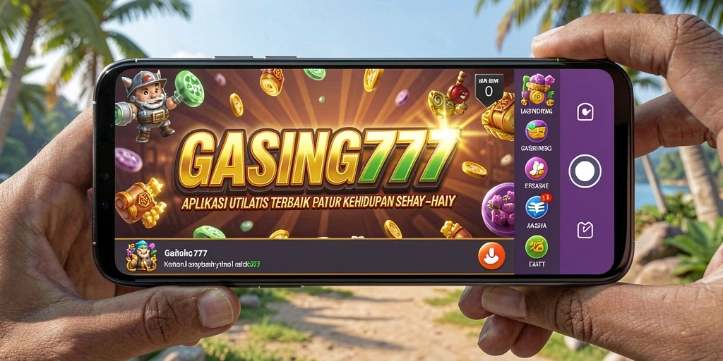 Screenshot GASING777 menunjukkan antarmuka aplikasi yang bersih dan mudah dinavigasi.