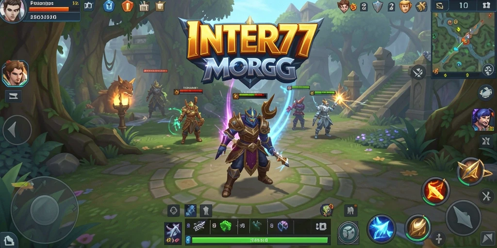 Gameplay INTER77 yang menampilkan pertarungan epik di dunia MMORPG.