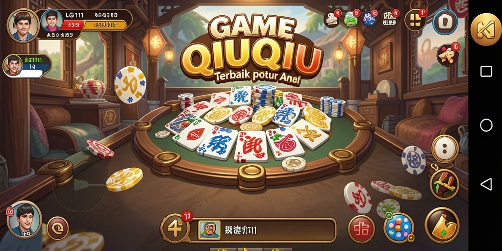 Screenshot utama LG111 menampilkan aksi seru permainan QiuQiu.