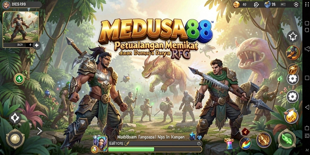 Gameplay seru dalam <strong>MEDUSA88</strong> di dunia fantasi yang menawan.