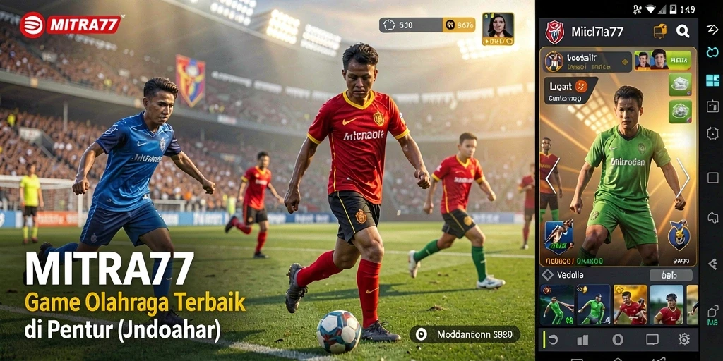 Tampilan gameplay menarik dalam MITRA77 dengan aksi olahraga seru.