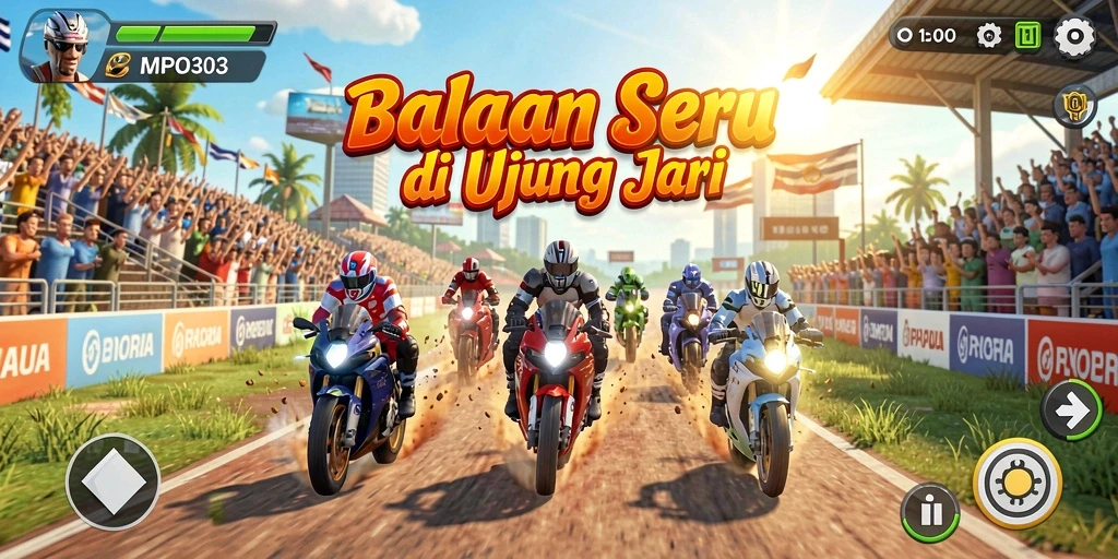 Tampilan menarik gameplay balapan di MPO303.