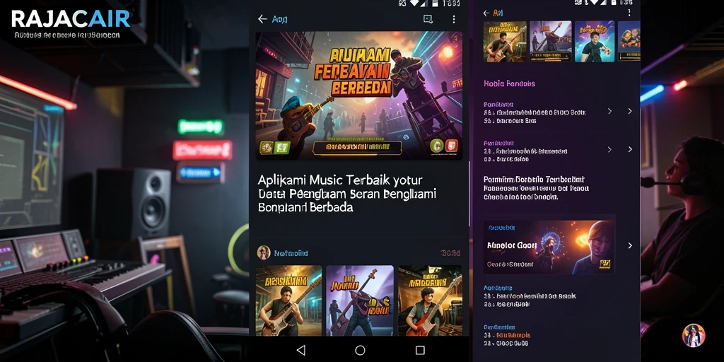 Tampilan menarik dari gameplay musik RAJACAIR yang mengasyikkan.