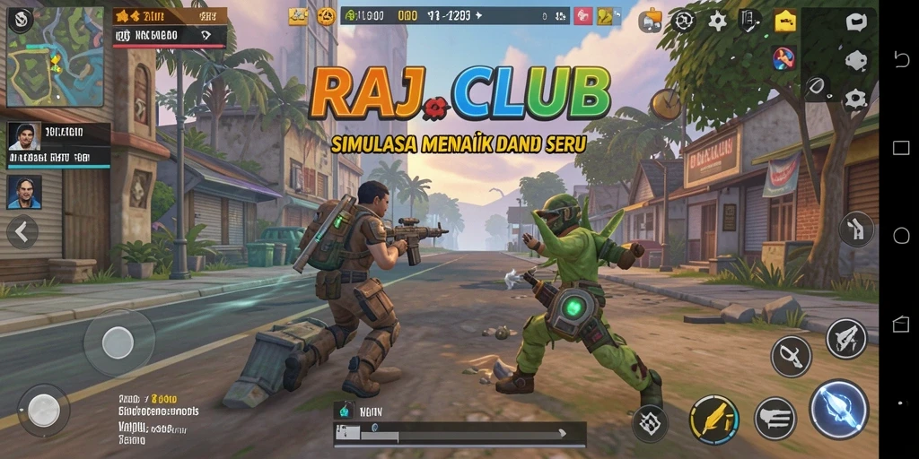 Screenshot RAJACLUB menampilkan gameplay simulasi yang menarik dan mendalam.