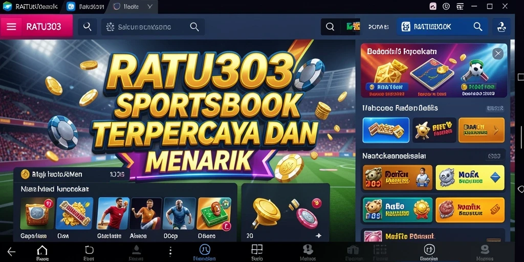 Tampilan menarik dari gameplay taruhan olahraga RATU303.
