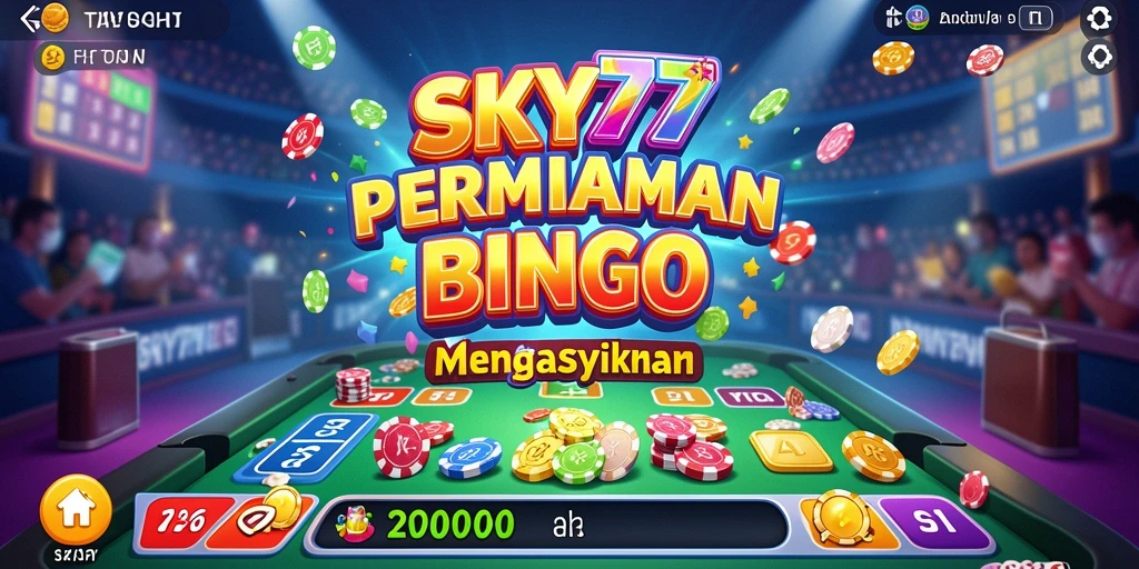Tampilan permainan Bingo SKY77 yang seru dan interaktif.