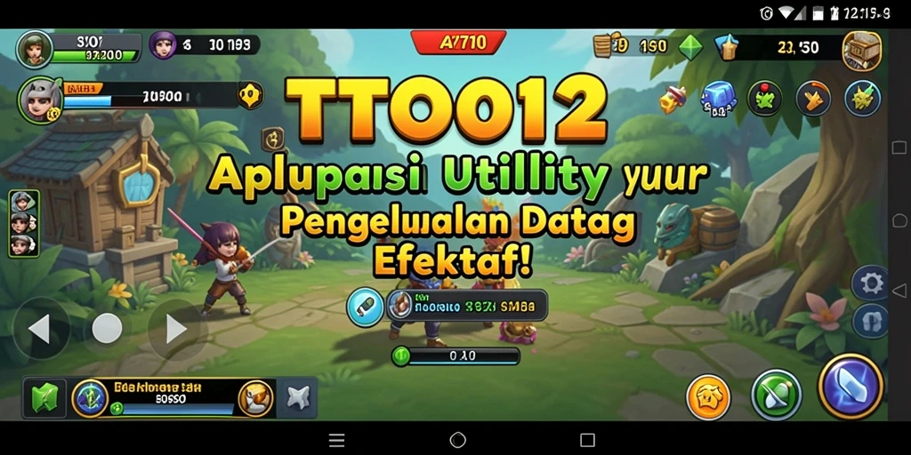 Tampilan antarmuka pengguna TOTO12 yang sederhana dan efektif.